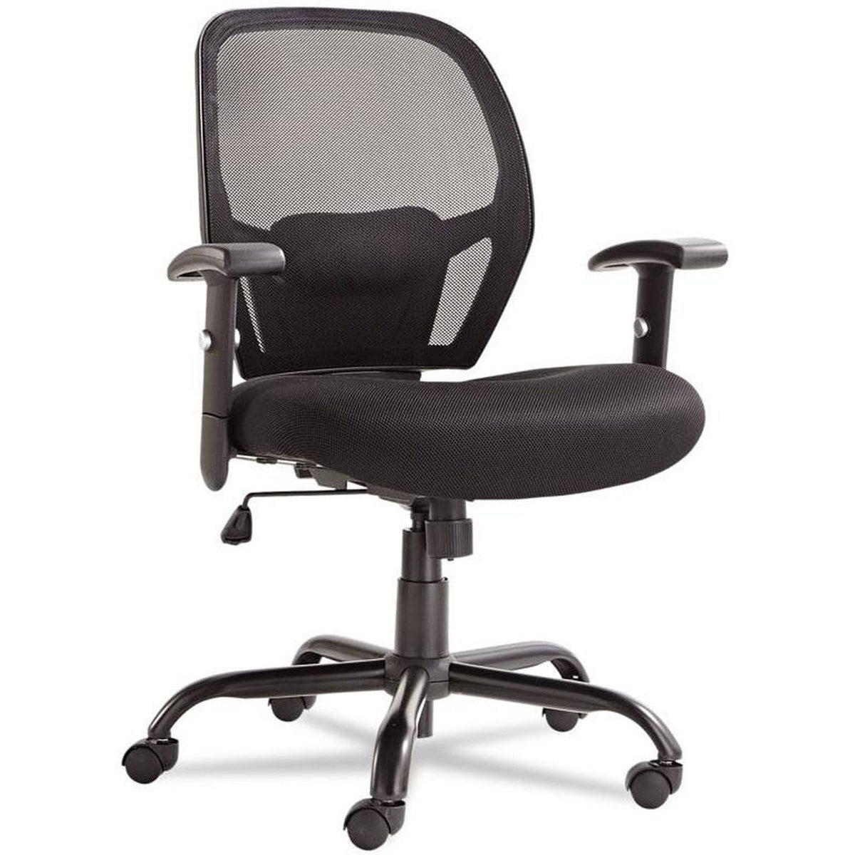 Black Mesh Big/Tall Mid-Back Swivel/Tilt Chair T5516