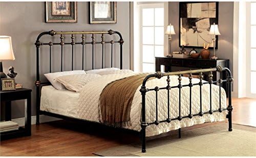King Black Platform Bed C1833