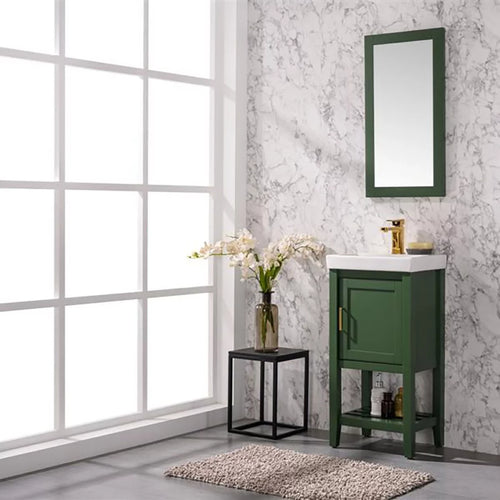 18" Green Sink Vanity M15534