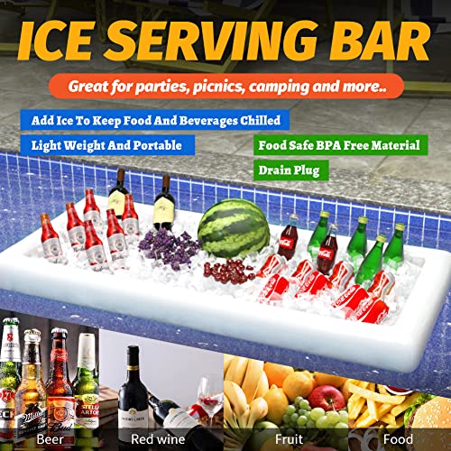 Large Inflatable Ice Serving Bar with Drain Plug S73930