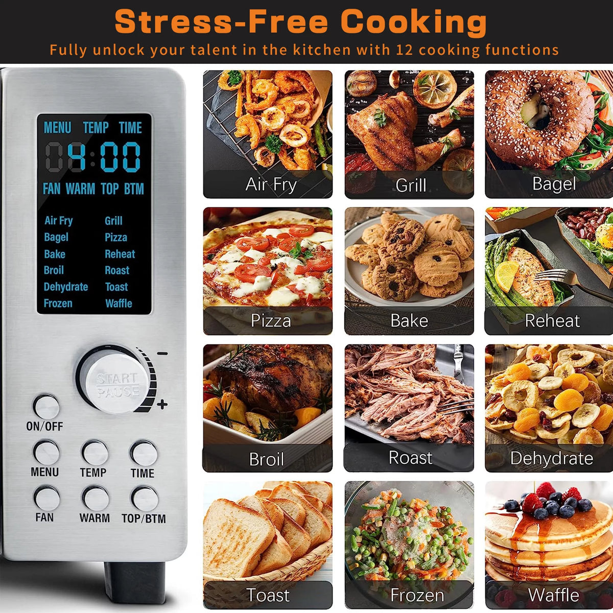 21-Qt Convection Toaster Oven Air Fryer Combo S522