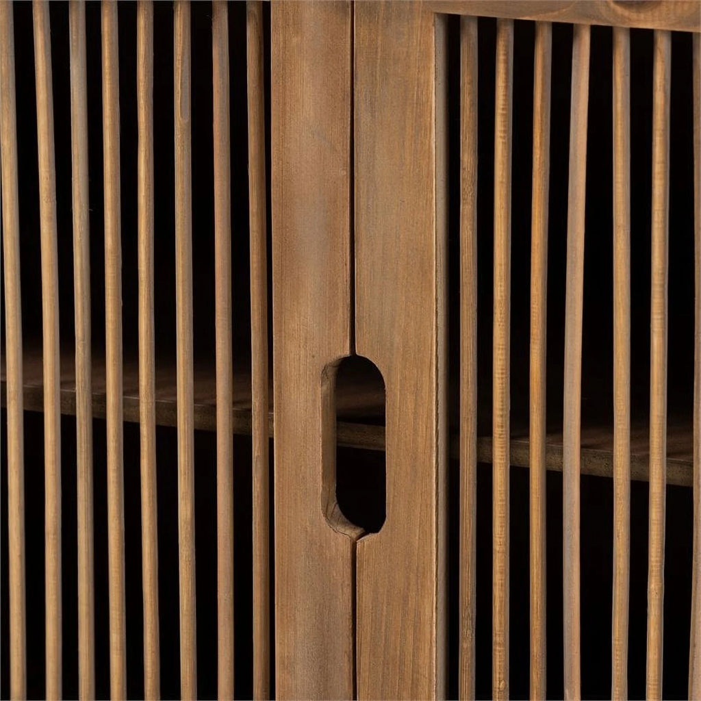 Medium Oak 2-Door Wood Storage Cabinet X190