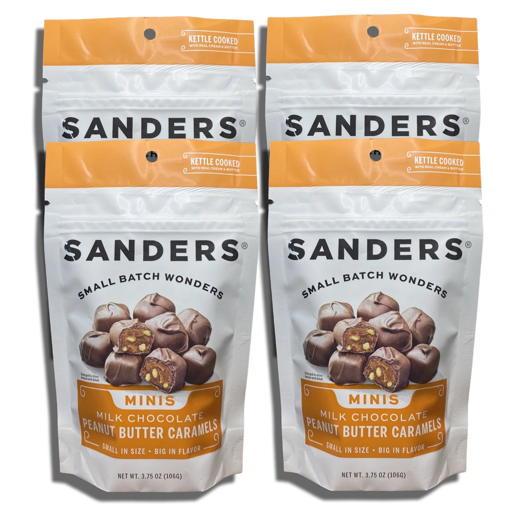 Milk Chocolate Peanut Butter Caramels 3.75 Ounce Bag Value Pack of 4 X431383