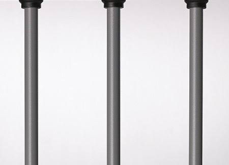 Aluminum 26 Balusters Matte Gray 50 Pack S550