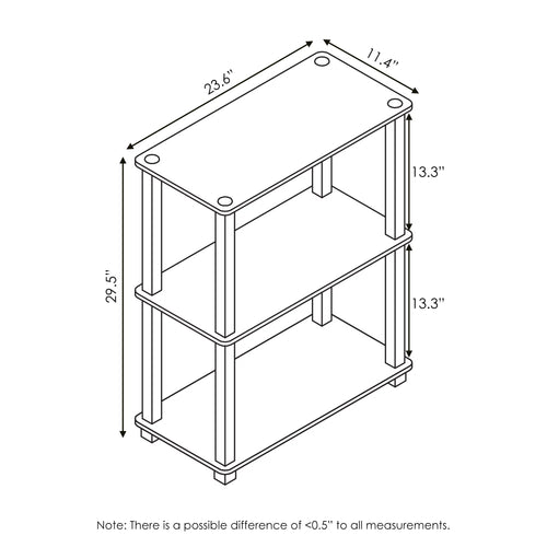 3-Shelf Freestanding Shelving Unit B394
