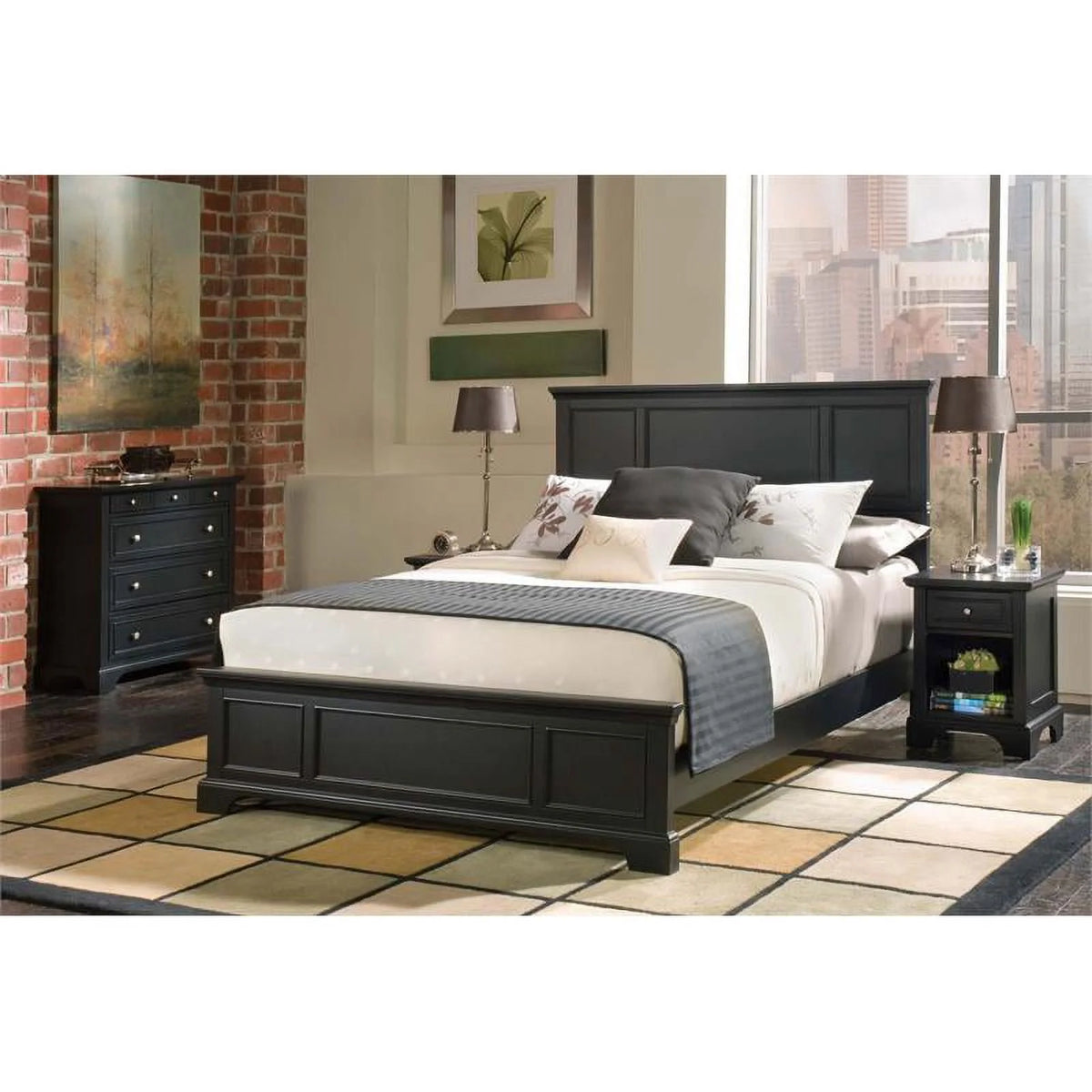 Black Queen Bed K5287