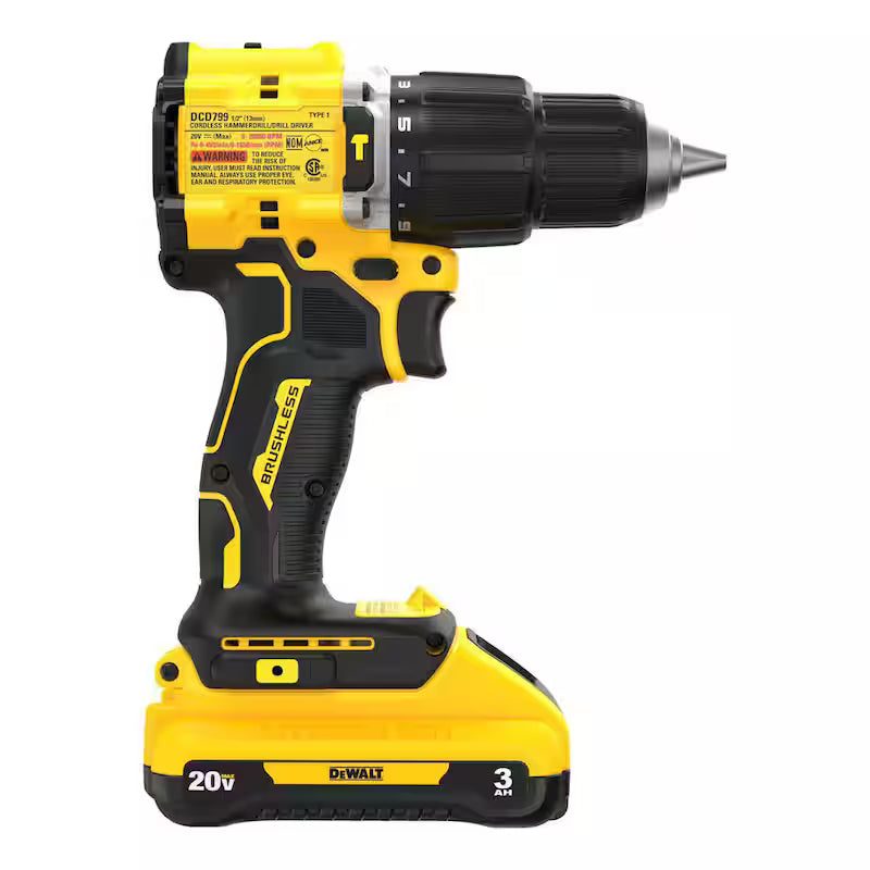 20-Volt Lithium-Ion Cordless 1/2 in. Compact Hammer Drill with Battery, Charger and Bag S36835
