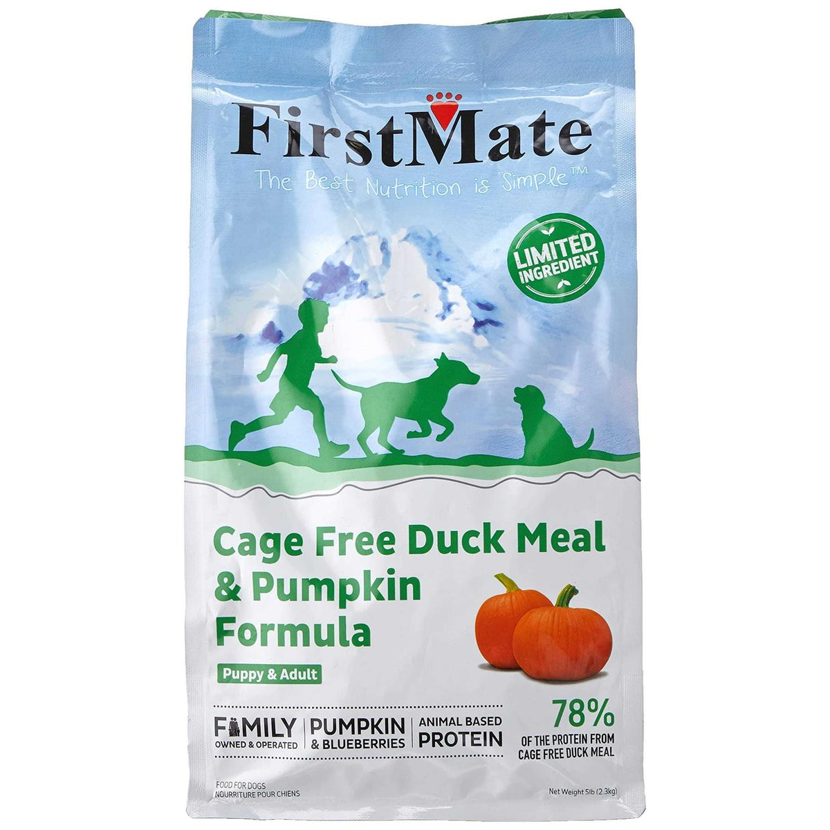 Limited Ingredient Cage-Free Duck Meal & Pumpkin Formula Dry Dog Food L382