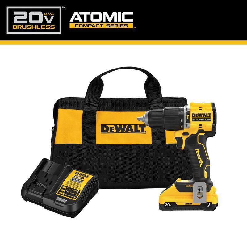 20-Volt Lithium-Ion Cordless 1/2 in. Compact Hammer Drill with Battery, Charger and Bag S36835