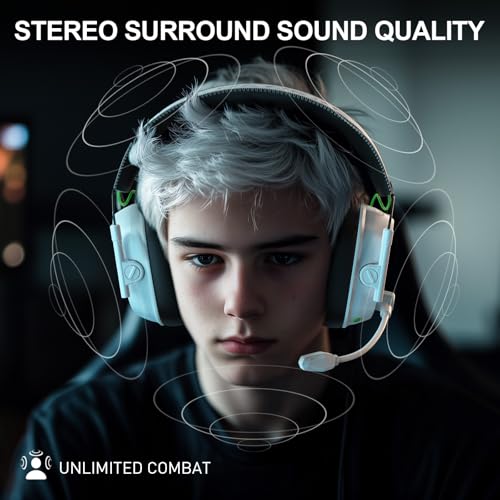 2.4GHz Wireless Gaming Headset with Noise Canceling Mic, Black E532250