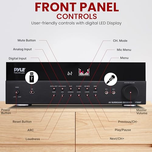 7.2 Channel Surround Sound Stereo Amp with ARC Support I60358