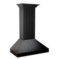 30 in. Wooden Wall Range Hood in Black Y33211