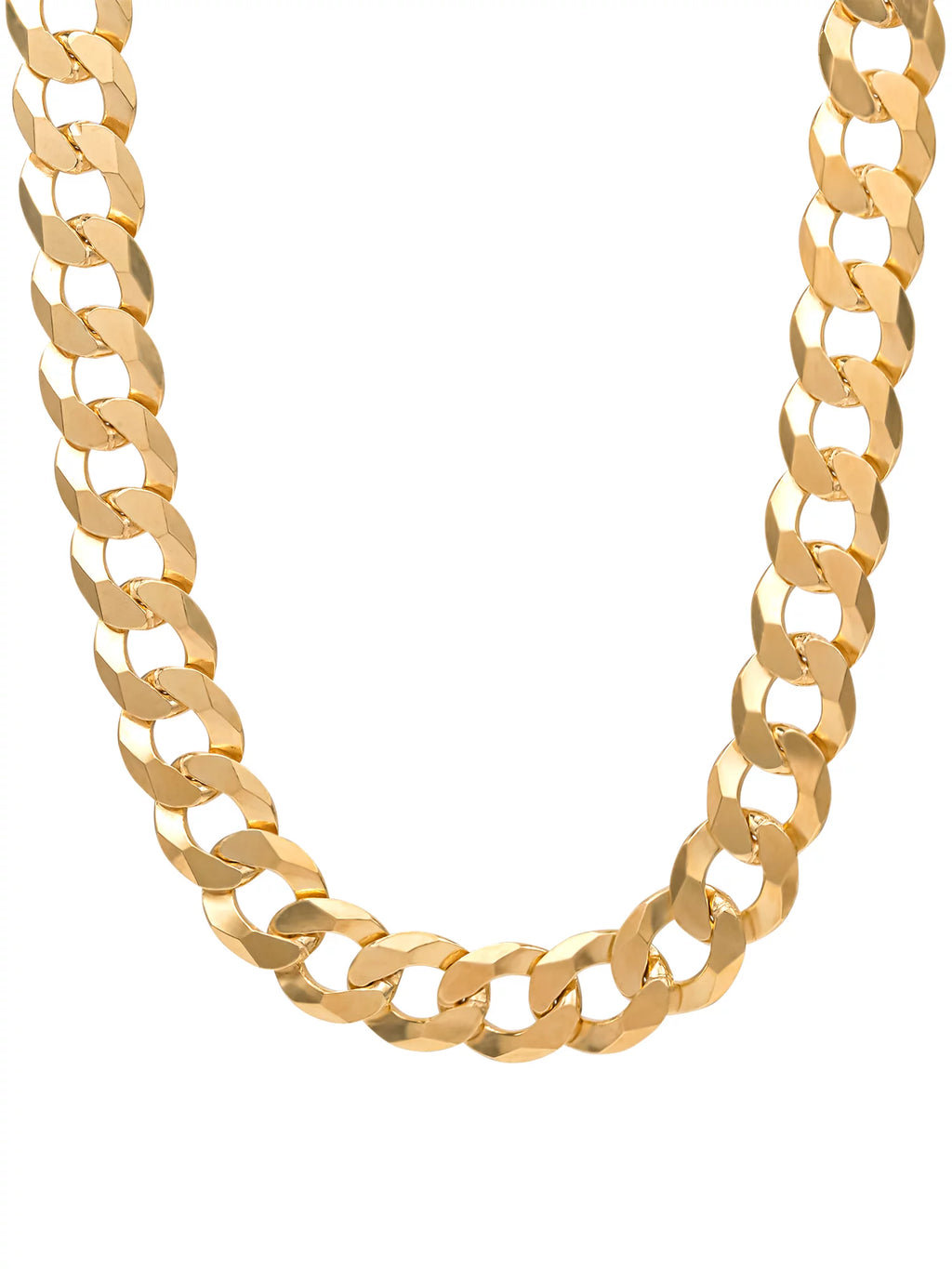 Sterling Silver 14KT Gold Plated Curb Necklace F165748