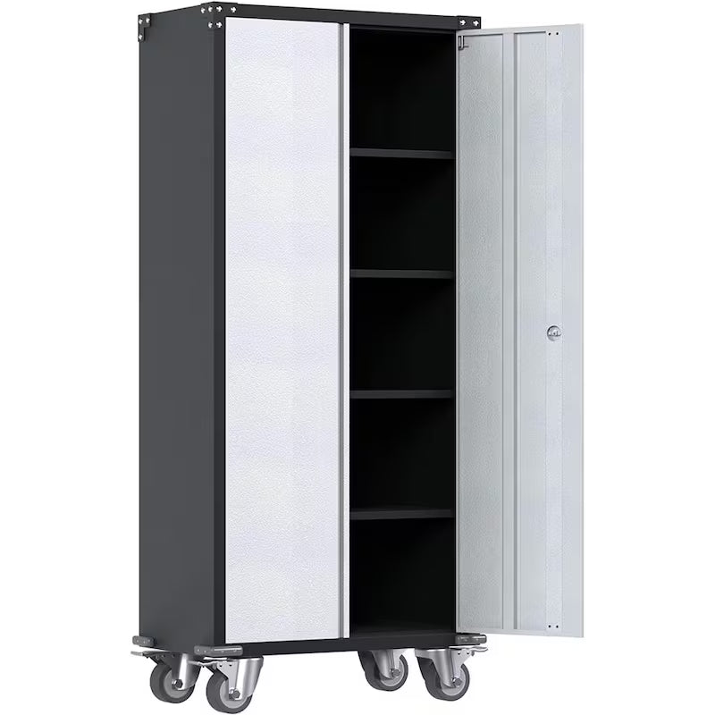 Metal Rolling Tool Storage Cabinet in Black and Grey K28196