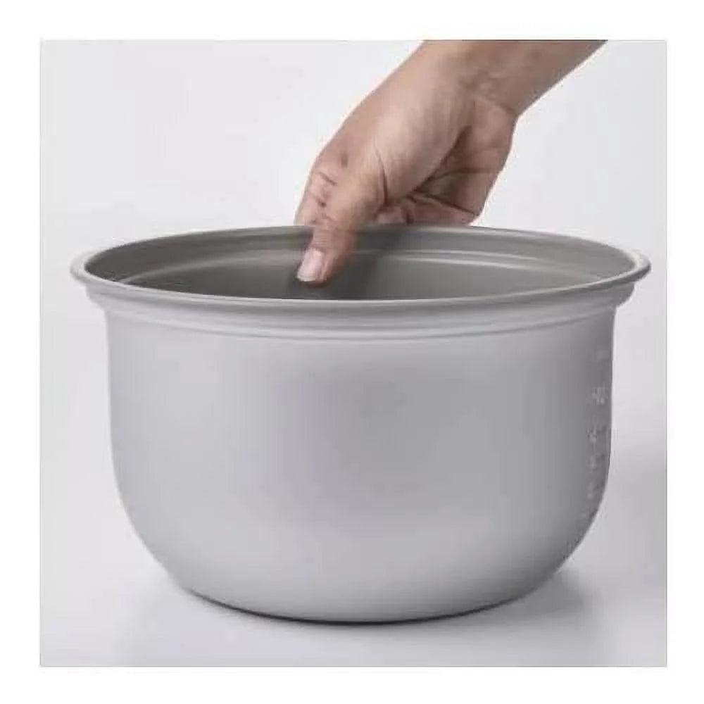 White Automatic Rice Cooker and Warmer with Rice Washing Bowl L341