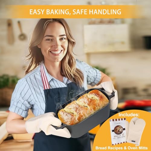 3.6QT Pre-Seasoned Cast Iron Dutch Oven with Lid F2338