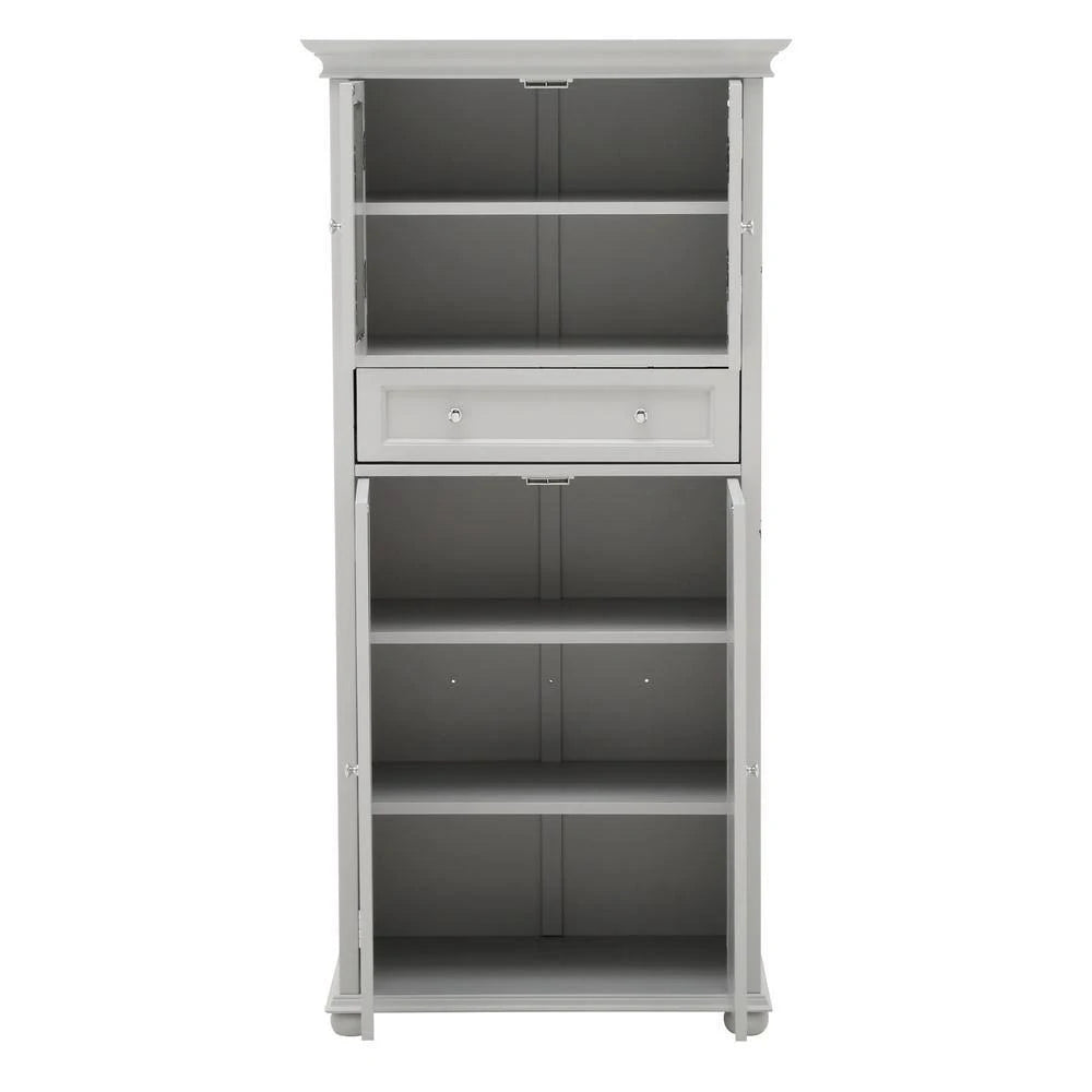 4-Door Tall Cabinet in Dove Grey G25347