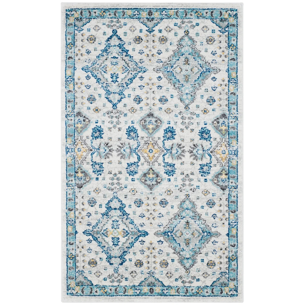 Ivory Light Blue 10' x 14' Area Rug R19971