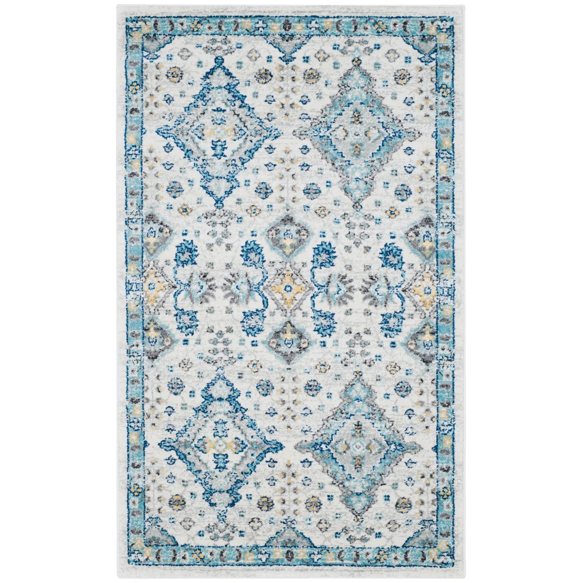 Ivory Light Blue 10' x 14' Area Rug R19971