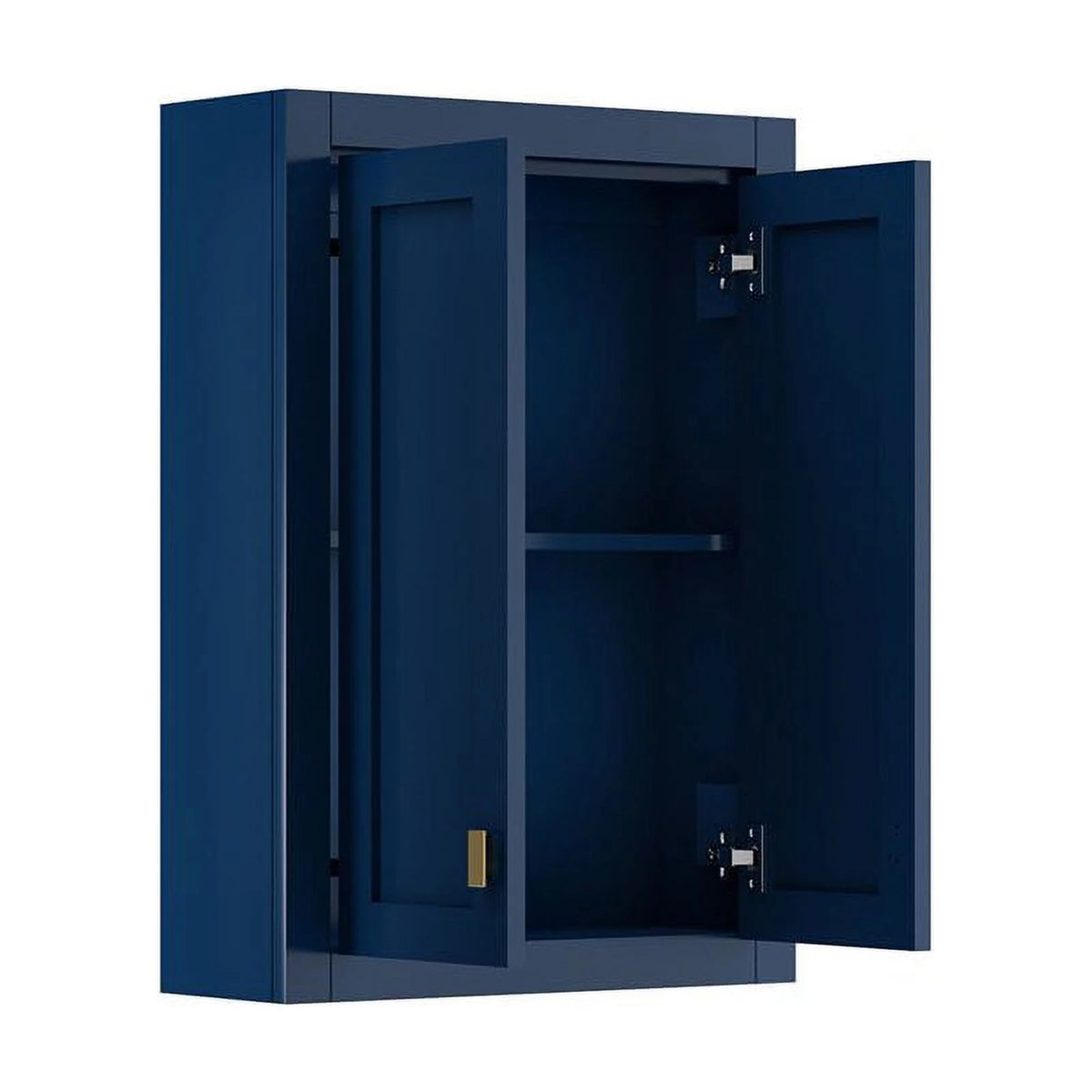 Blue Solid Hardwood Medicine Cabinet Z979794
