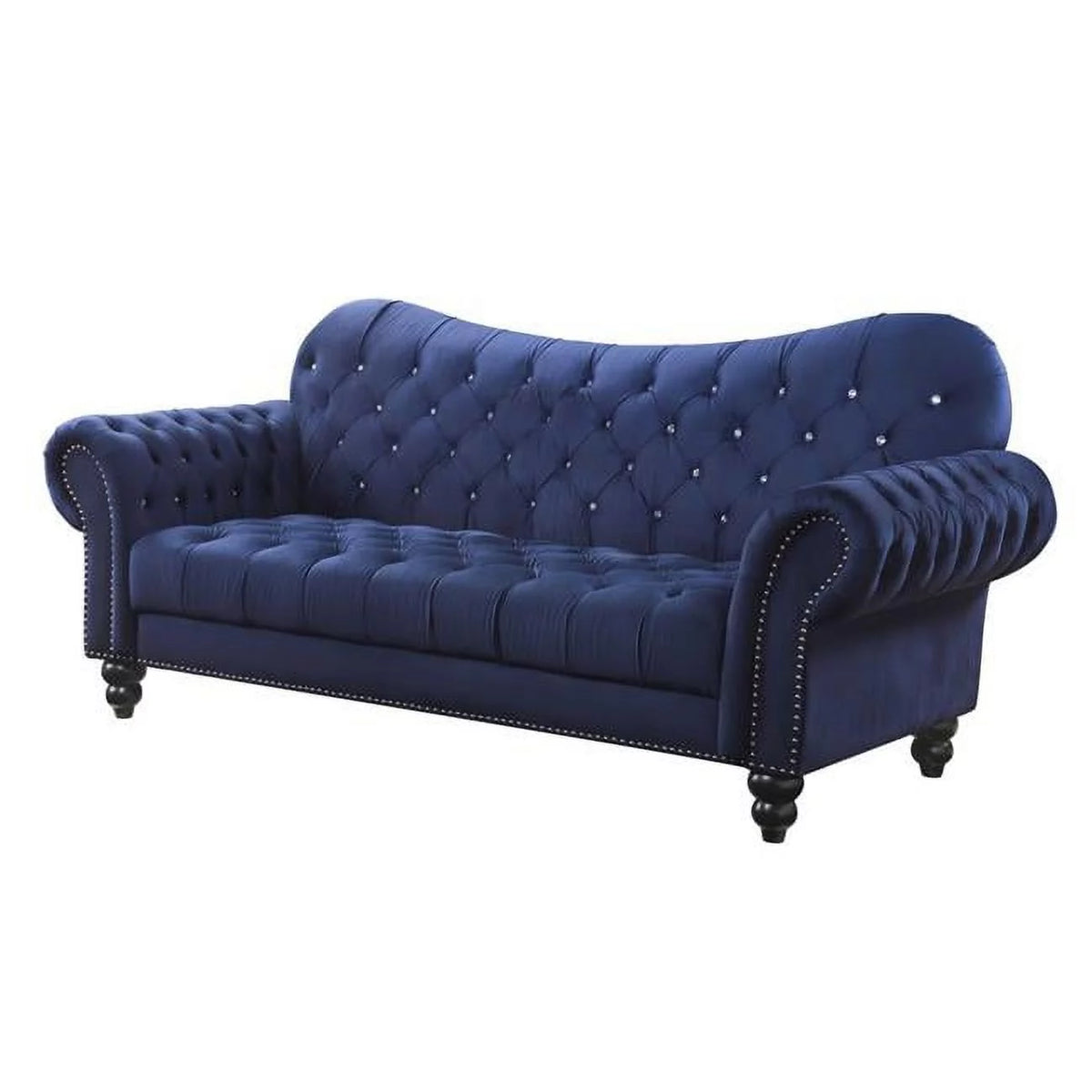 Navy Velvet Sofa A36521