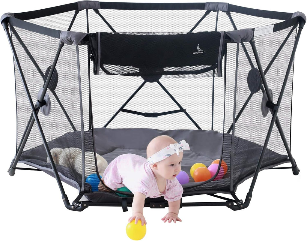 Portable Playpen for Infants and Toddlers with Padded Floor R93141