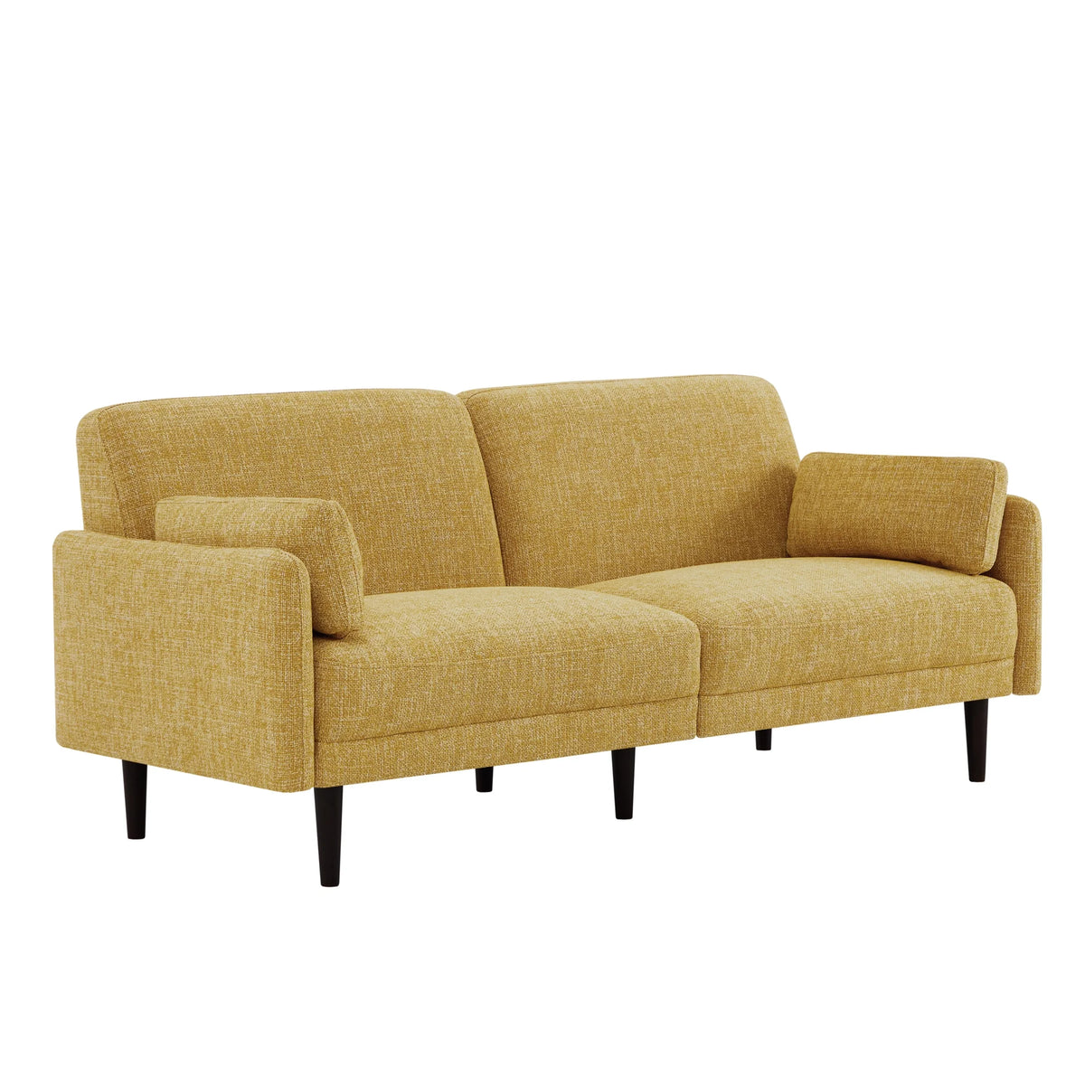 Mid-Century Modern Fabric Sofa with Solid Wood Leg J327