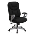 Black Fabric Office Chair with Arms N8374