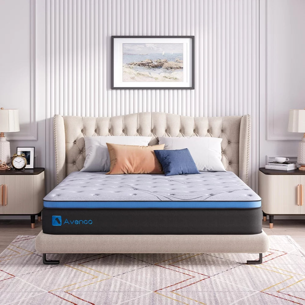 10 inch Gel Memory Foam Hybrid Mattress, Full Size D2970