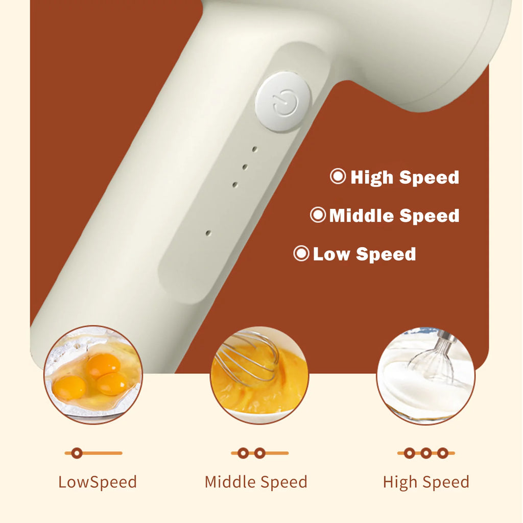 Wireless Handheld Electric Egg Beater with Egg Separator L68582