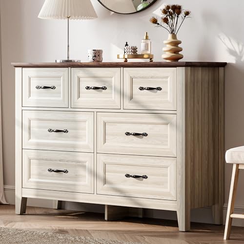 Black 5 Drawer Dresser with Metal Handles J227082