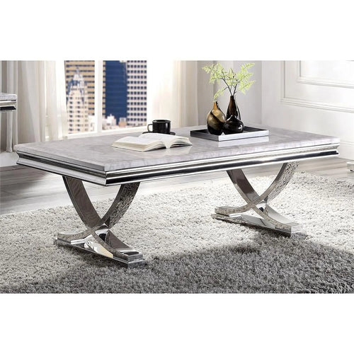3-Piece Metal Coffee Table Set Y412