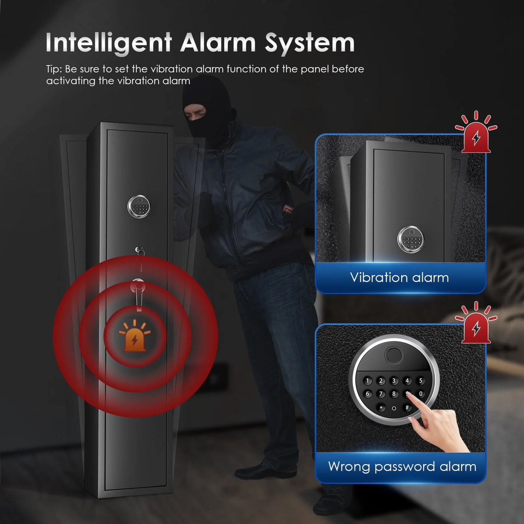 6 Rifle Gun Safe Cabinet with Digital Keypad J700210