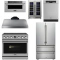 36 Electric Range, Range Hood, Refrigerator, Dishwasher, Microwave and Wine Cooler E157