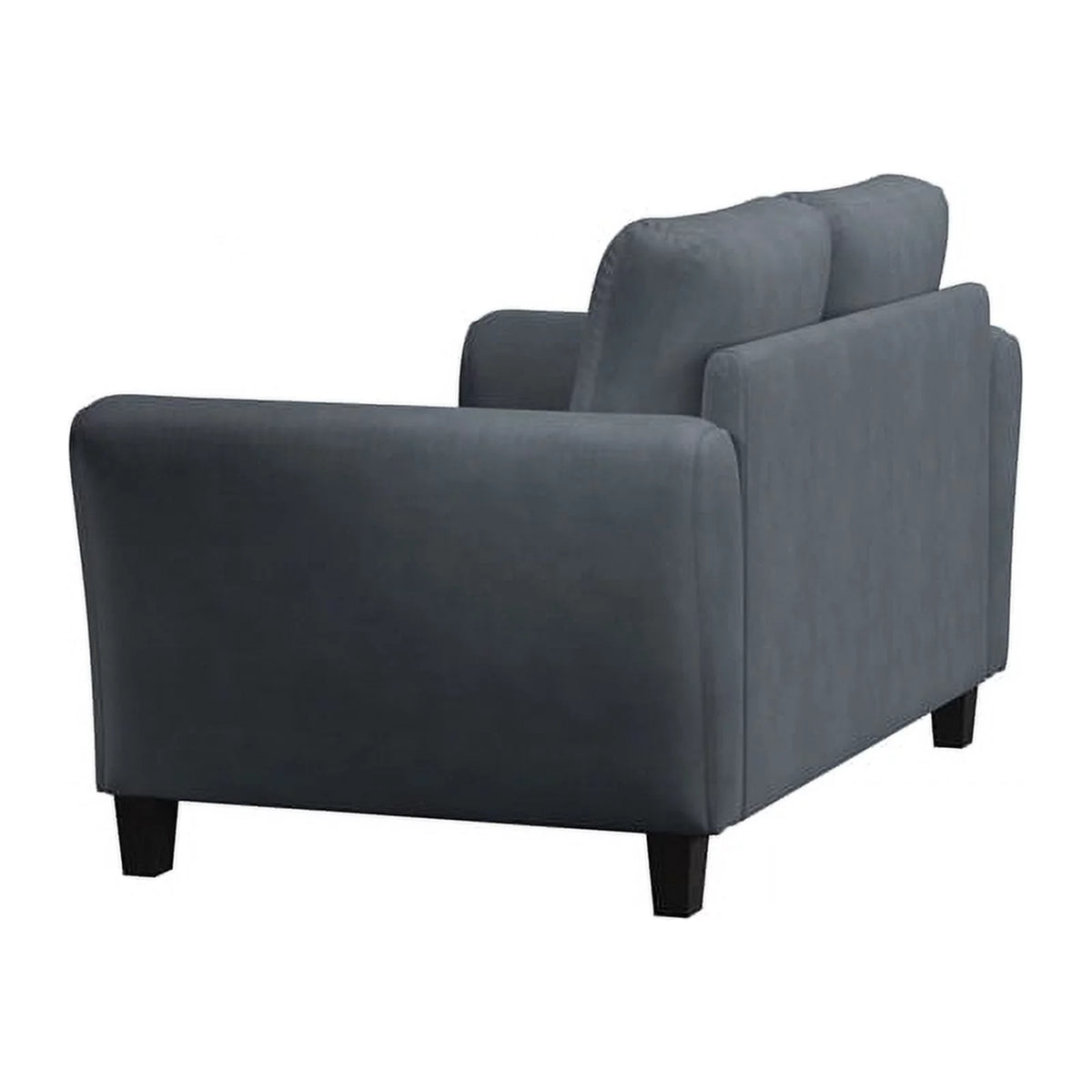 Dark Gray Upholstery Loveseat and Sofa R4649