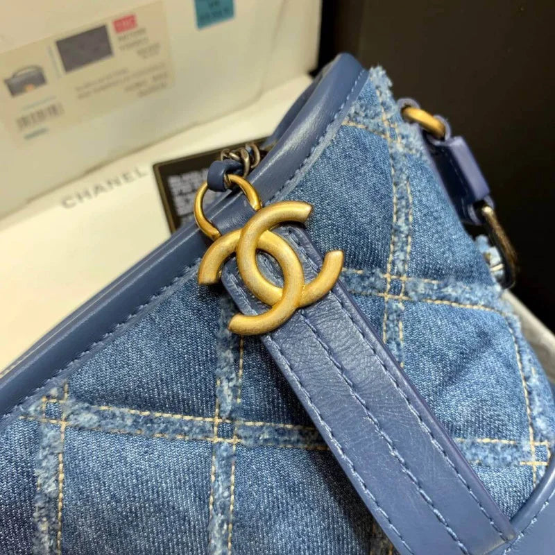 Denim Calfskin Hobo Bag Z19820