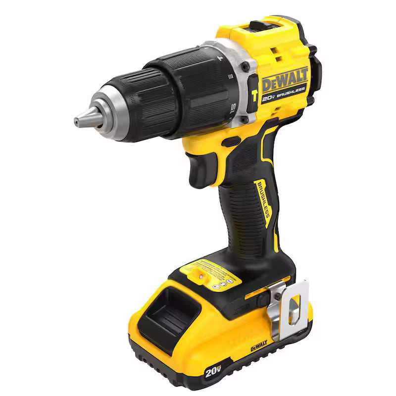 20-Volt Lithium-Ion Cordless 1/2 in. Compact Hammer Drill with Battery, Charger and Bag S36835