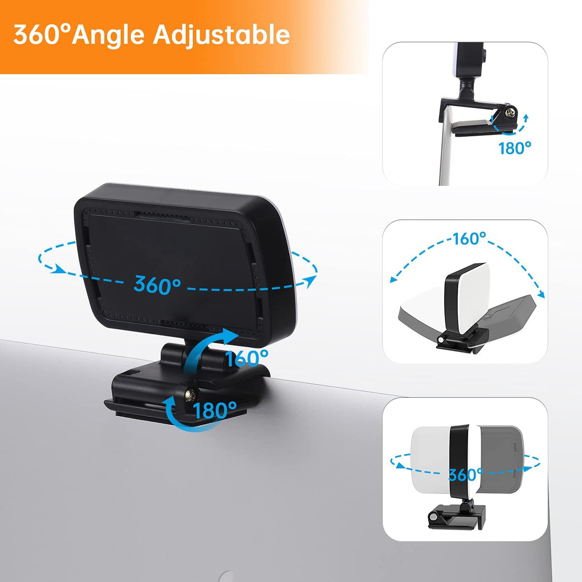 Video Conference Lighting with Sturdy Clip A4494