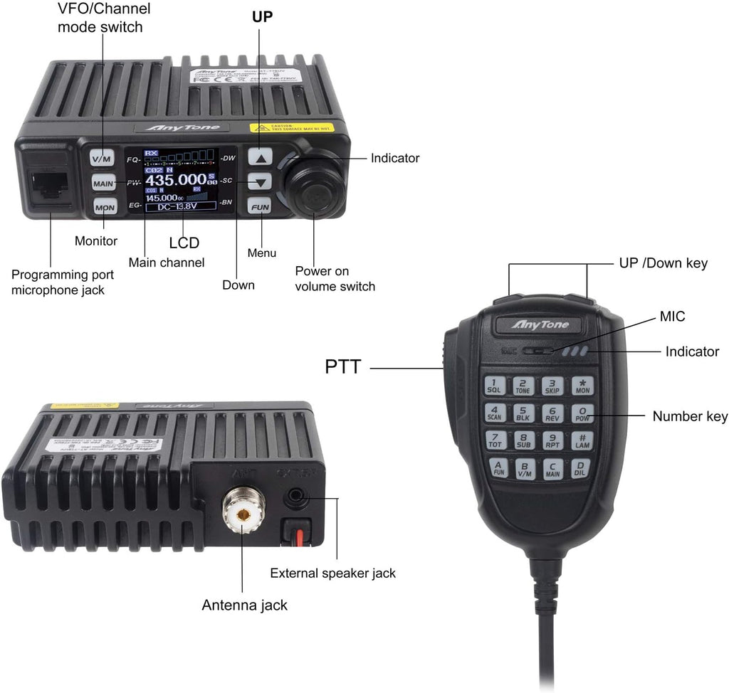 Mini Size Dual Band VHF/UHF Two Way Radio N25332