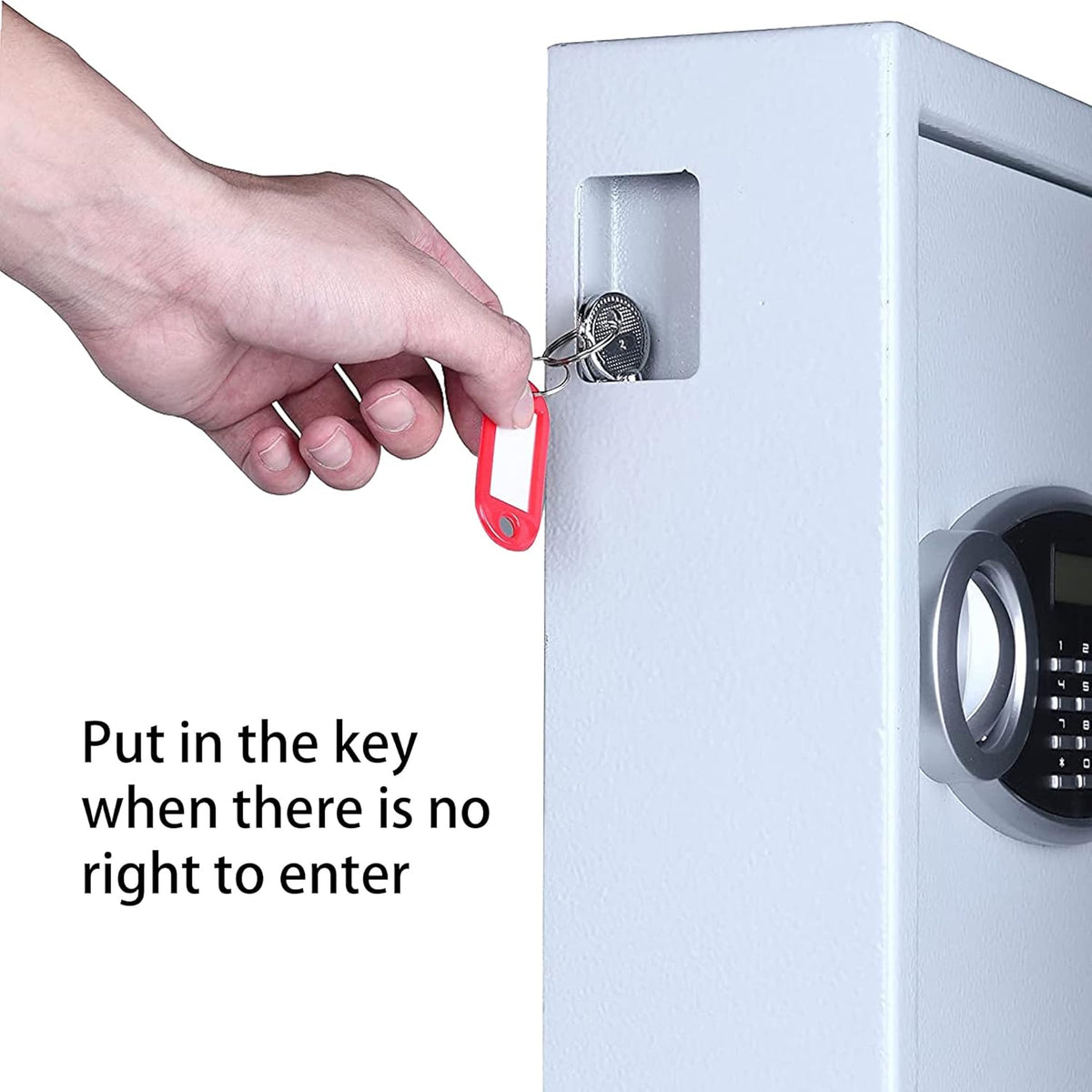 Digital Lock 48 Keys Capacity Wall Mounted Metal Steel Key Cabinet I8546