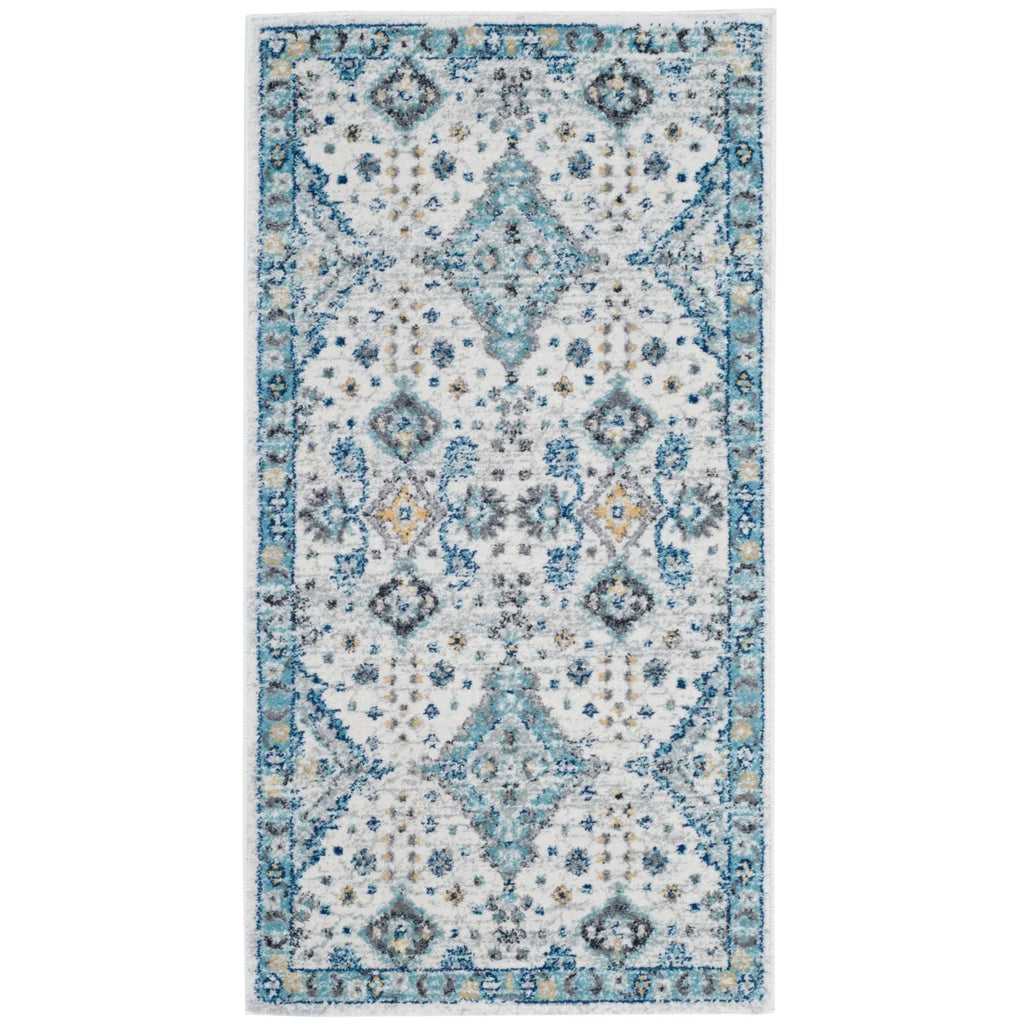 Ivory Light Blue 10' x 14' Area Rug R19971
