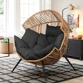 Oversized PE Rattan Wicker Egg Chair with Cushion O416