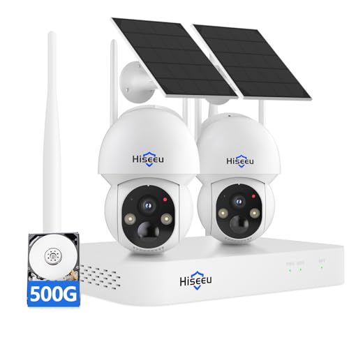 Solar Wireless Outdoor Security Camera System 4MP 4 Cam-Kit E444418