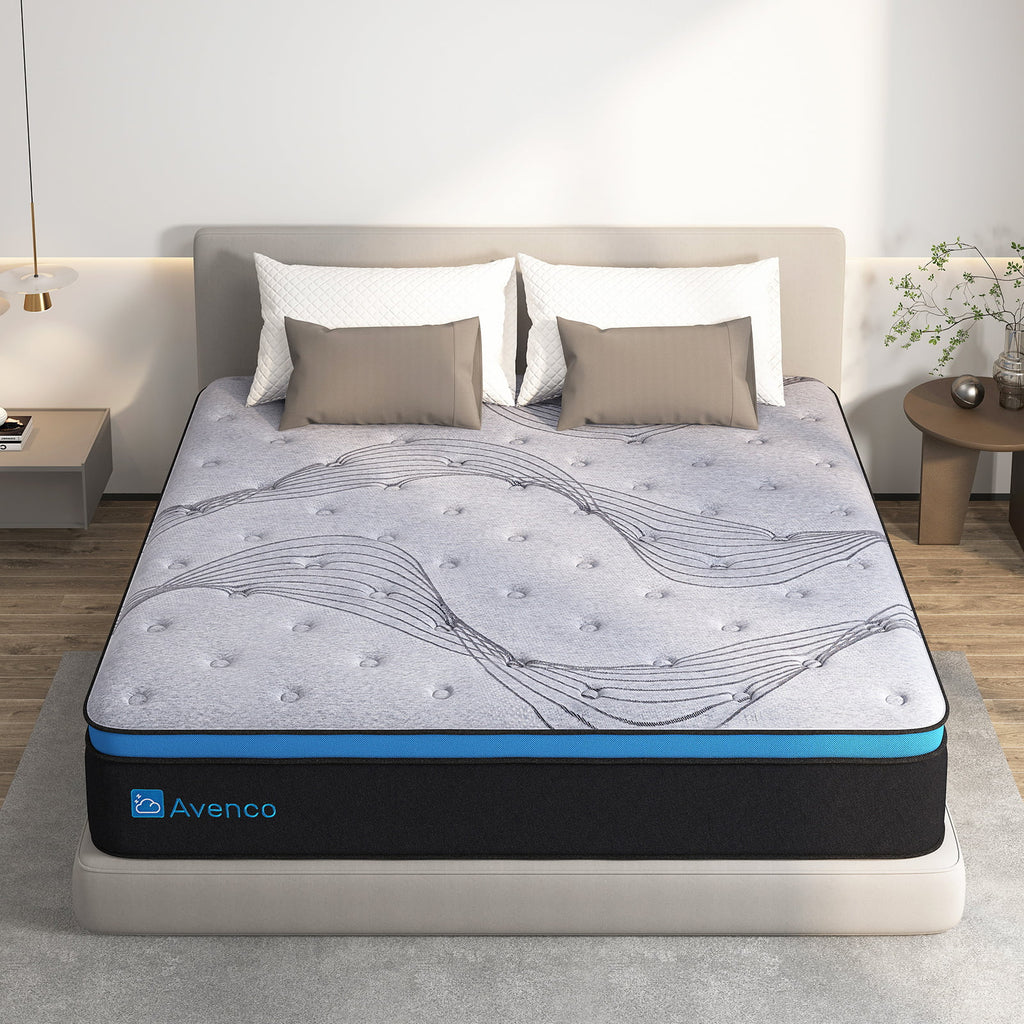 10 inch Gel Memory Foam Hybrid Mattress, Full Size D2970