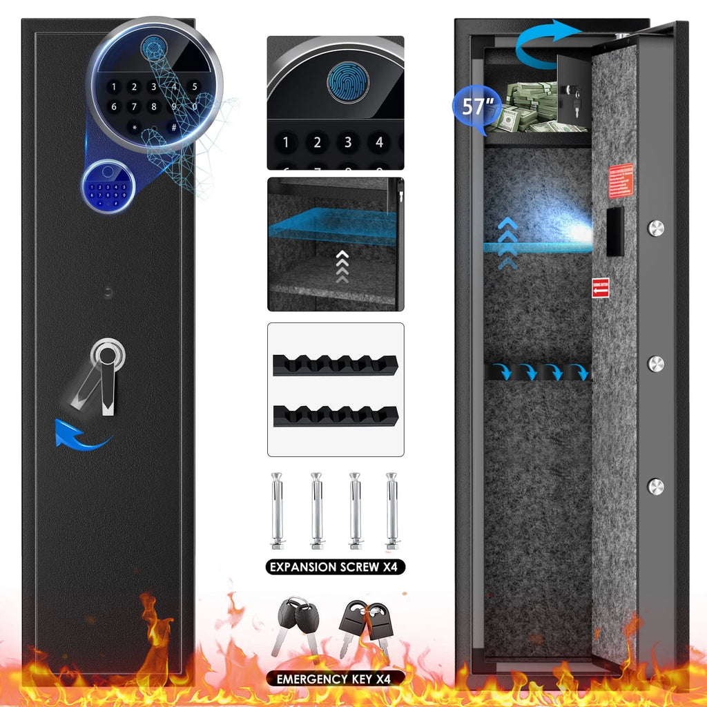 6 Rifle Gun Safe Cabinet with Digital Keypad J700210