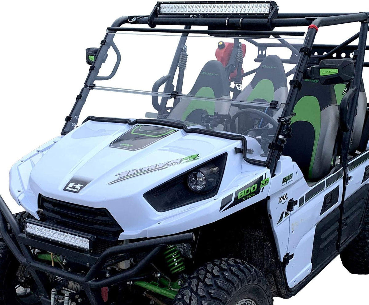 Folding Scratch Resistant Polycarbonate Windshield D214