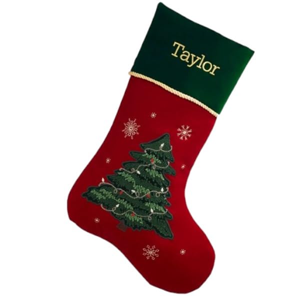Personalized Christmas Stocking 100% Polyester 19.5" L H682