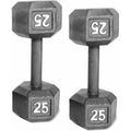 Cast Iron Dumbbell 25 Lb Pair P4956