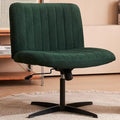 Grey Criss Cross Armless Swivel Desk Chair B54921