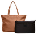 Full Grain Leather Cognac Diaper Bag Q58269